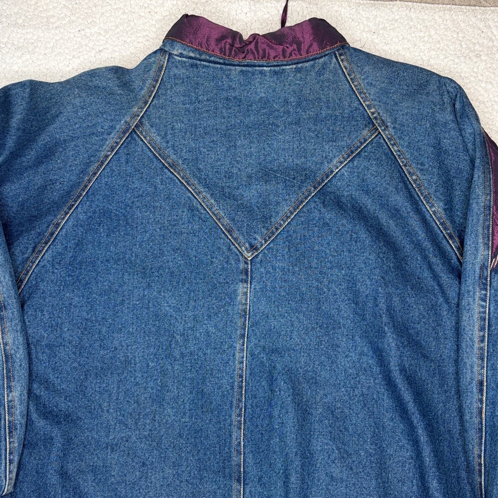 Vintage Current Seen Patchwork Denim Jacket: Size… - image 4